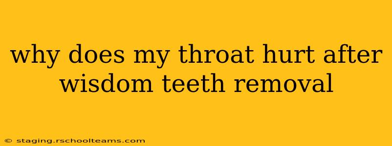 why does my throat hurt after wisdom teeth removal