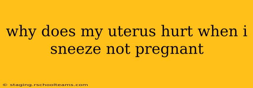 why does my uterus hurt when i sneeze not pregnant