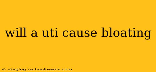 will a uti cause bloating