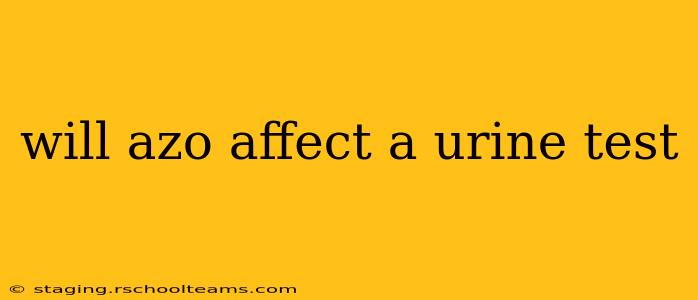 will azo affect a urine test