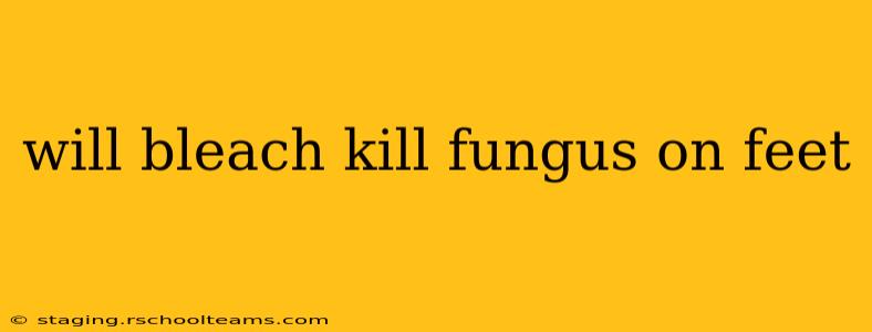 will bleach kill fungus on feet