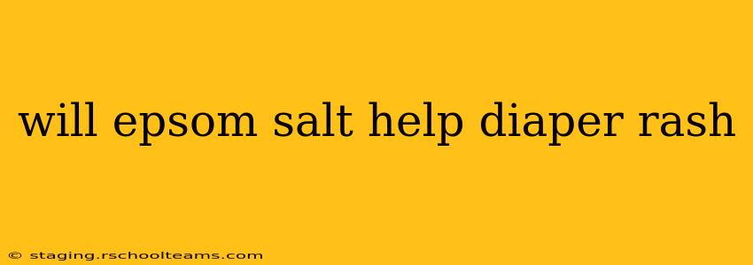 will epsom salt help diaper rash