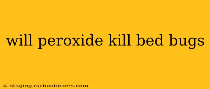 will peroxide kill bed bugs