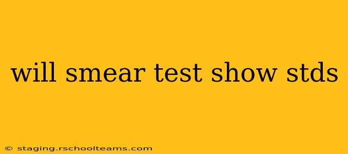 will smear test show stds