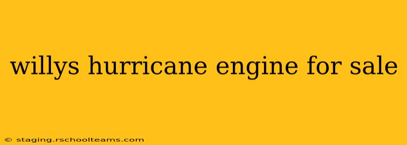 willys hurricane engine for sale