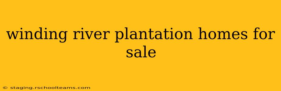 winding river plantation homes for sale