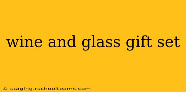 wine and glass gift set