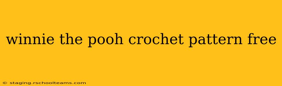 winnie the pooh crochet pattern free