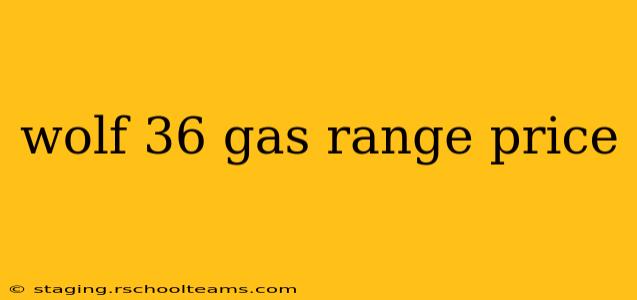 wolf 36 gas range price