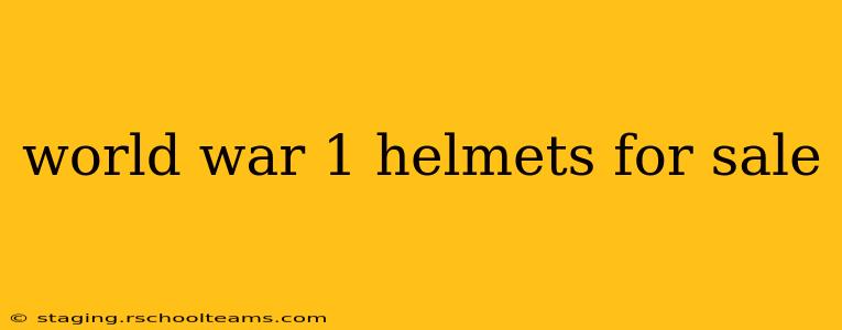 world war 1 helmets for sale