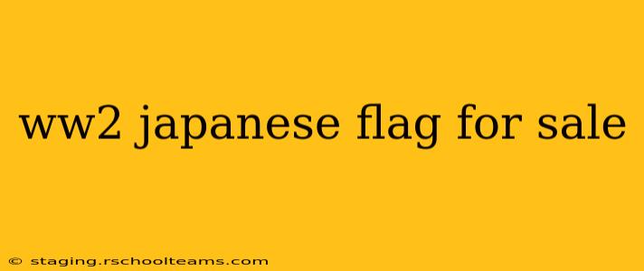 ww2 japanese flag for sale