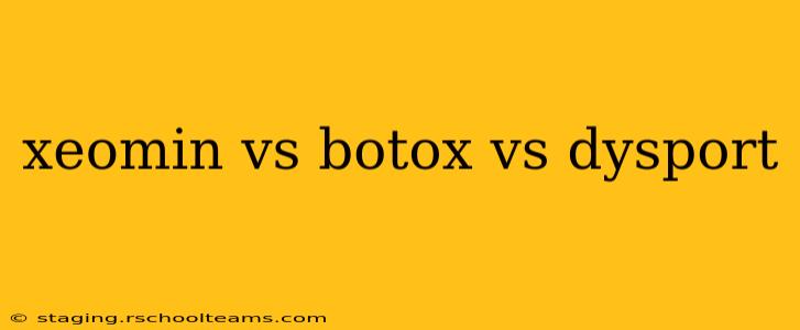 xeomin vs botox vs dysport