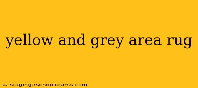 yellow and grey area rug