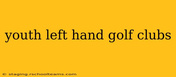 youth left hand golf clubs