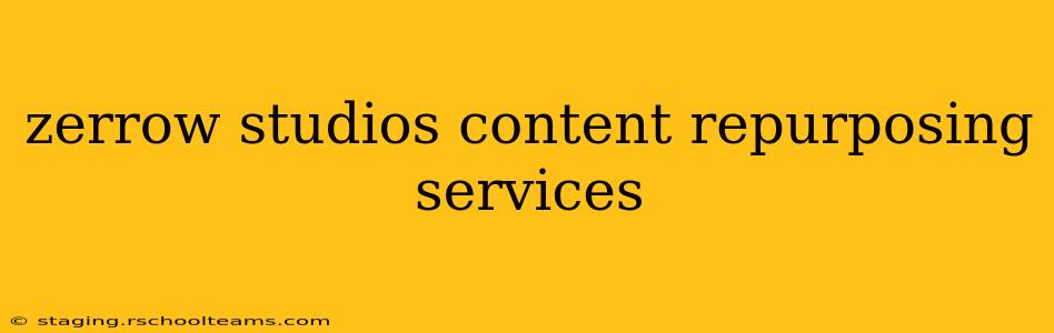 zerrow studios content repurposing services