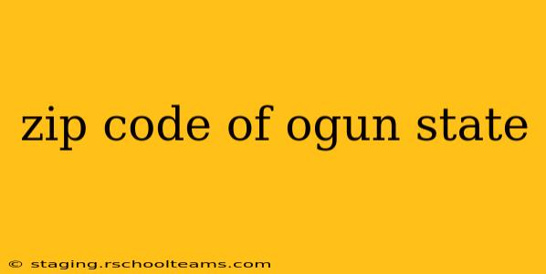 zip code of ogun state